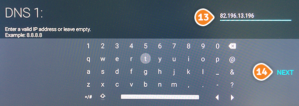 Android TV Box Smart DNS Setup: Step 10