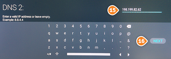 Android TV Box Smart DNS Setup: Step 11