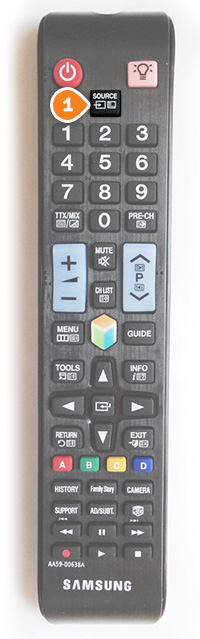 How to change region on Samsung Smart TV: Step 1