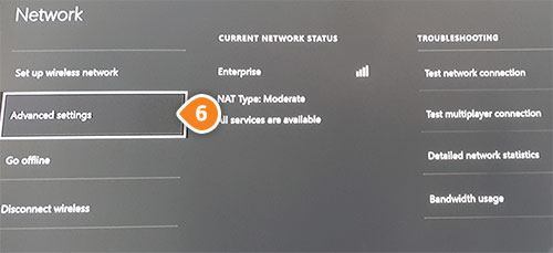 XBOX ONE Smart DNS Setup: Step 5