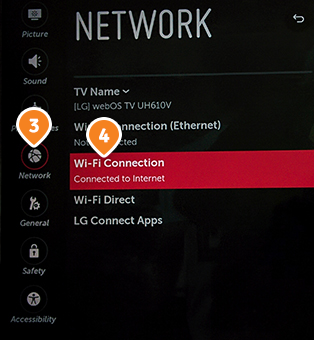 How to set up Smart DNS on LG TV: Step 3