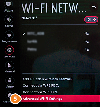 How to set up Smart DNS on LG TV: Step 4